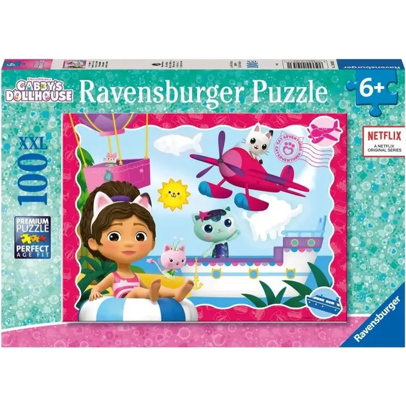 Ravensburger 01053-1 Gabby's Dollhouse Cat Adventures 100Pc Jigsaw Puzzle 1