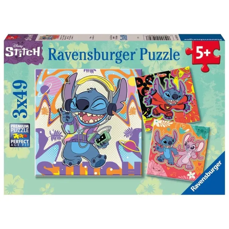Ravensburger 01070-8 Disney Stitch 3X49p 1