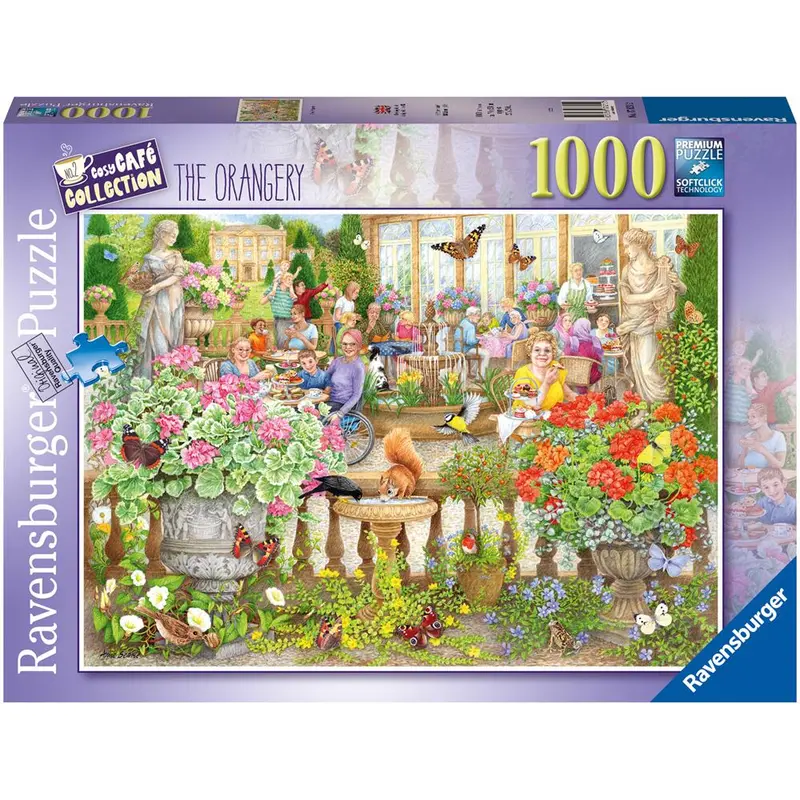 Ravensburger 01081-4 Cozy Cafe No. 2 Secret Garden 1000Pc Jigsaw Puzzle 1