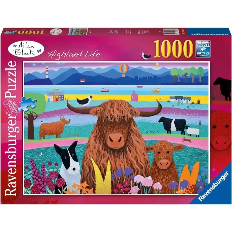 Ravensburger 01082-1 Highland Life 1000Pc Jigsaw Puzzle 1