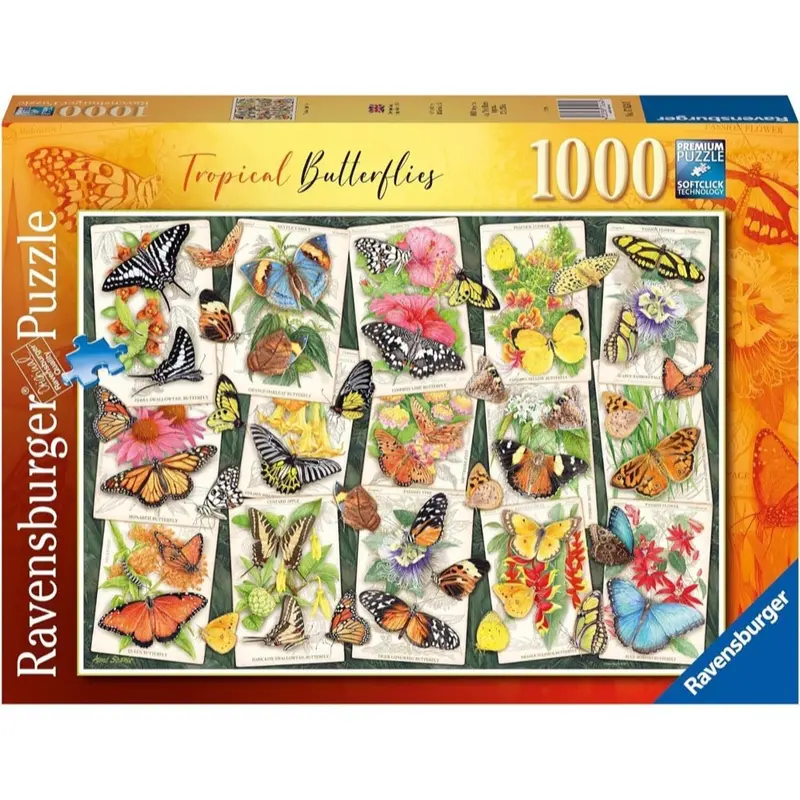 Ravensburger 01084-5 Tropical Butterfly 1000Pc Jigsaw Puzzle 1