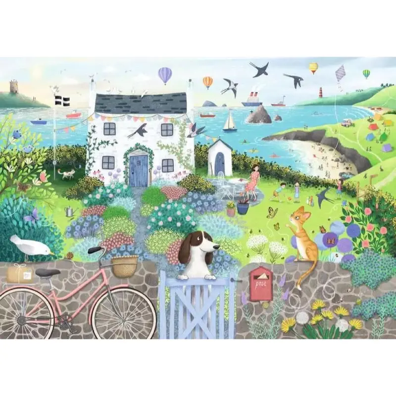 Ravensburger 01104-0 Coastal Cottage 1000Pc Jigsaw Puzzle 2