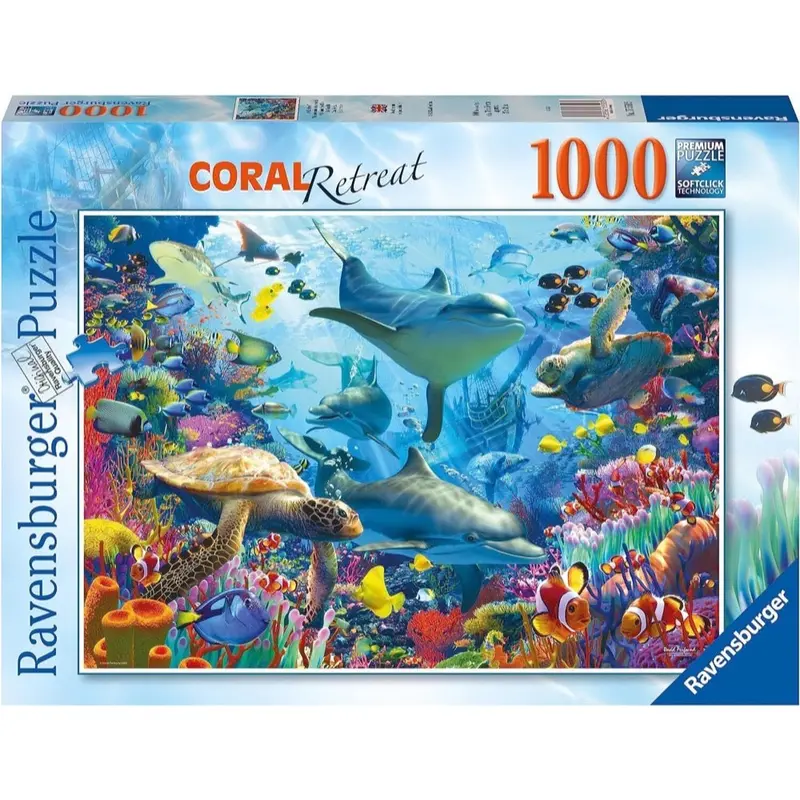 Ravensburger 01172-9 Coral Reef Retreat 1000Pc Jigsaw Puzzle 1