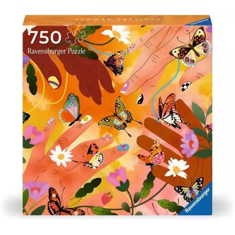 Ravensburger 01200-9 Art & Soul Flower Festival 750Pc Jigsaw Puzzle 1