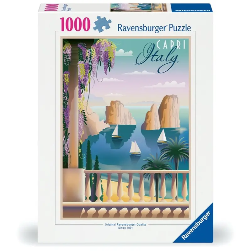 Ravensburger 01209-2 Postcard From Capri Italy 1000Pc Jigsaw Puzzle 1