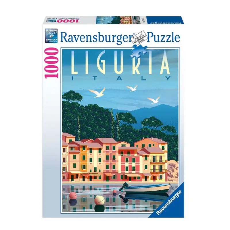 Ravensburger 01233-7 Postcard From Liguria Italy 1000Pc Jigsaw Puzzle 1
