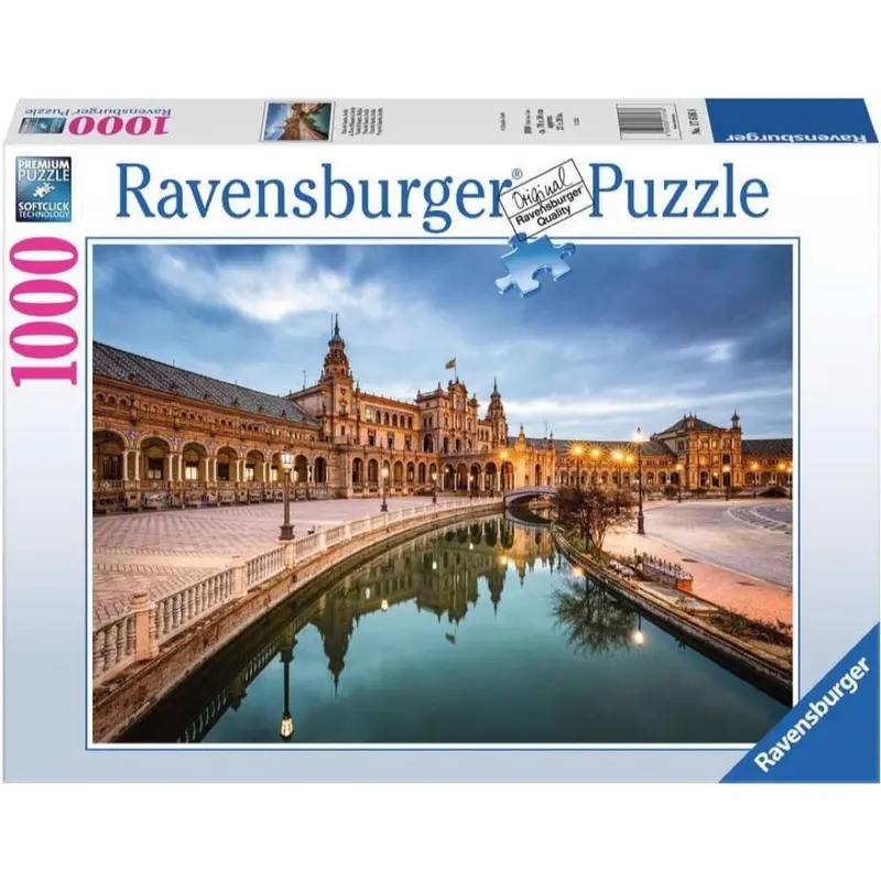 Ravensburger 01236-8 Plaza De Espana Seville 1000Pc Jigsaw Puzzle 1