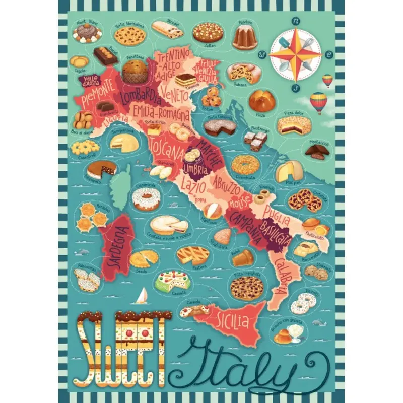 Ravensburger 01237-5 Dessert Tour Of Italy 1000Pc Jigsaw Puzzle 2