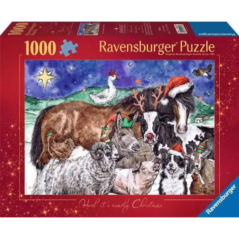 Ravensburger 01269-6 Christmas Farm Puzzle 1000Pc Jigsaw Puzzle 1