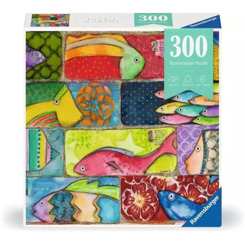 Ravensburger 01328-0 Splashy Fish Tiles 300Pc Jigsaw Puzzle 1