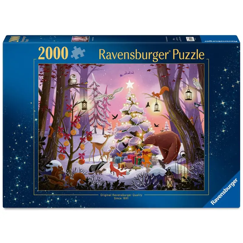Ravensburger 01417-1 Christmas In The Forest 2000Pc Jigsaw Puzzle 1