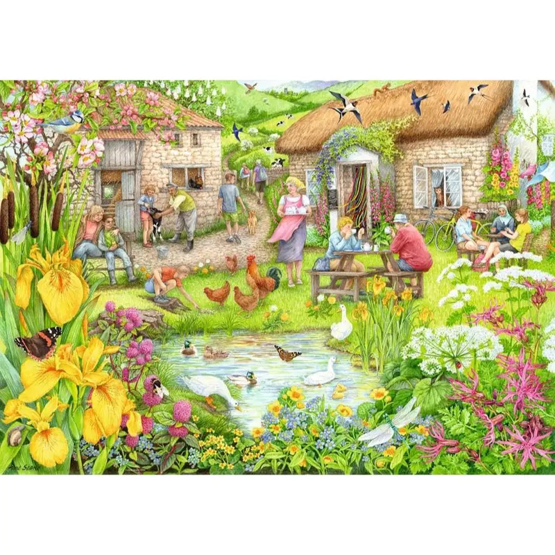 Ravensburger 01454-6 Cosy Café No 3: Farm Café Puzzle 1000 2
