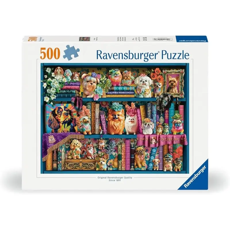 Ravensburger 01466-9 Precious Porcelain Pups 500Pc Jigsaw Puzzle 1