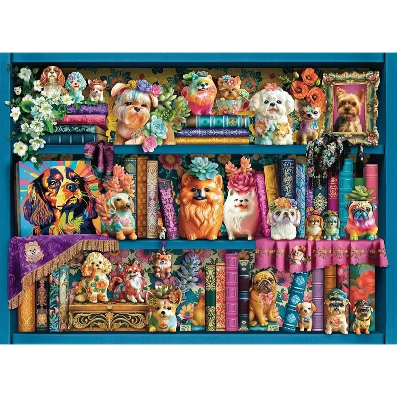 Ravensburger 01466-9 Precious Porcelain Pups 500Pc Jigsaw Puzzle 2