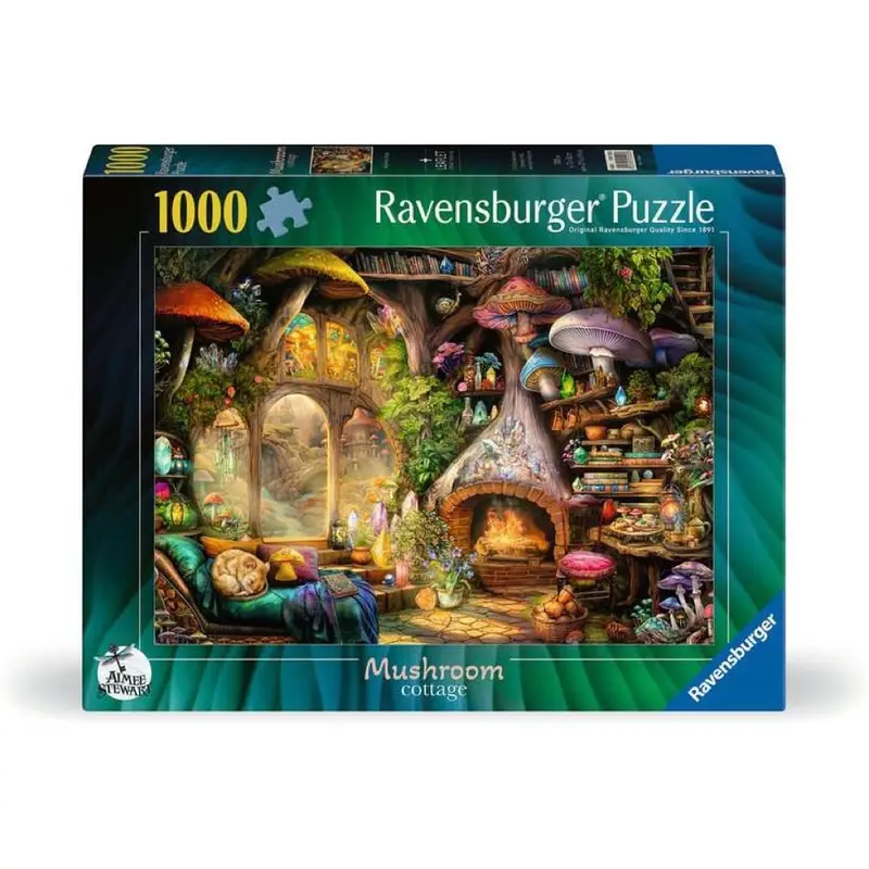 Ravensburger 01525-3 Mushroom Cottage Puzzle 1000Pc Jigsaw Puzzle 1