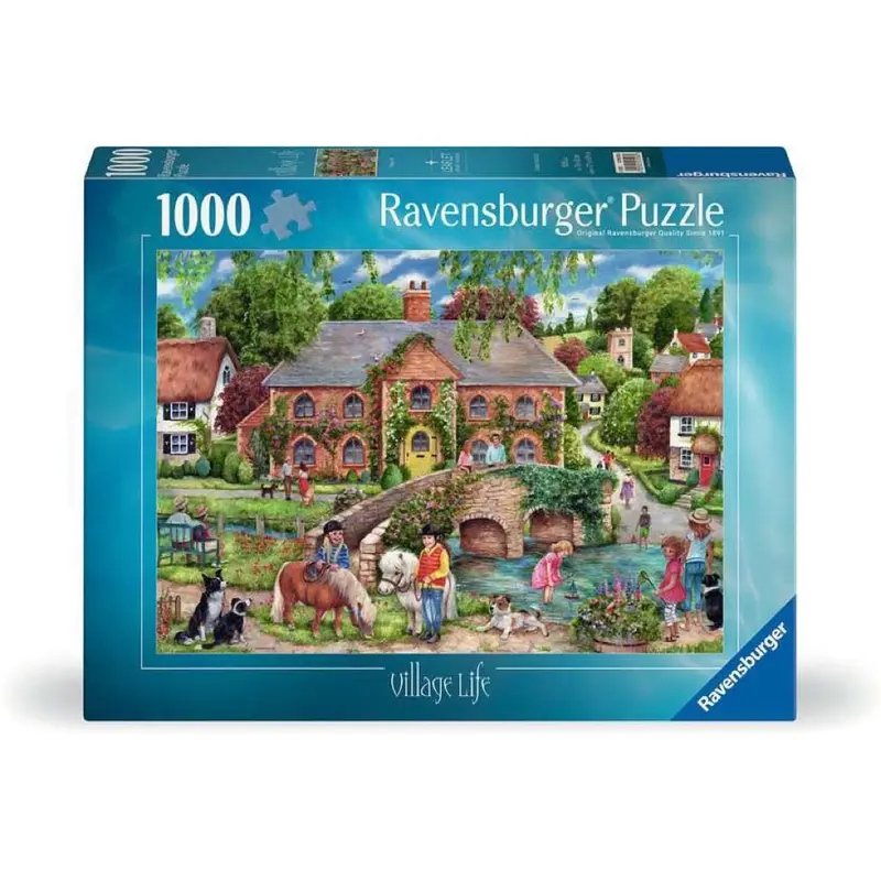 Ravensburger 01526-0 Village Life Puzzle 1000Pc Jigsaw Puzzle 1