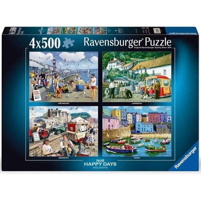 Ravensburger 01527-7 Happy Days No 8 Holidays Puzzle 4X500pc Jigsaw Puzzle 1
