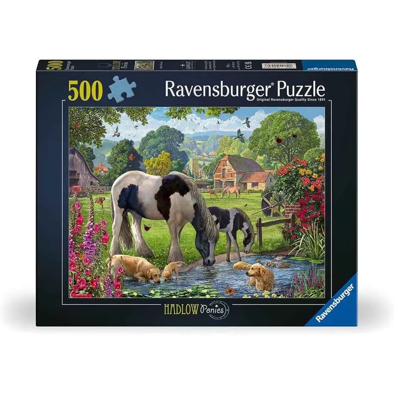 Ravensburger 01570-3 Hadlow Ponies 500Pc Jigsaw Puzzle 1