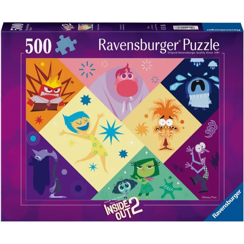 Ravensburger 01608-3 Disney Inside Out 2 2X500pc Jigsaw Puzzle 1