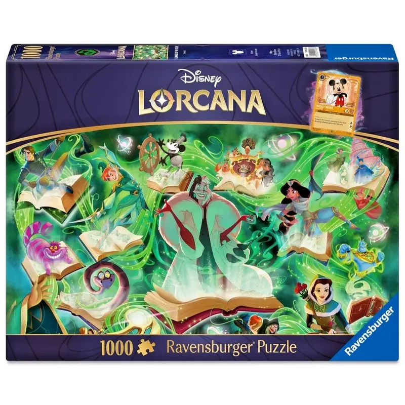 Ravensburger 01623-6 Disney Lorcana Emerald 1000Pc Jigsaw Puzzle 1