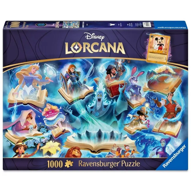 Ravensburger 01625-0 Disney Lorcana Sapphire 1000Pc Jigsaw Puzzle 1