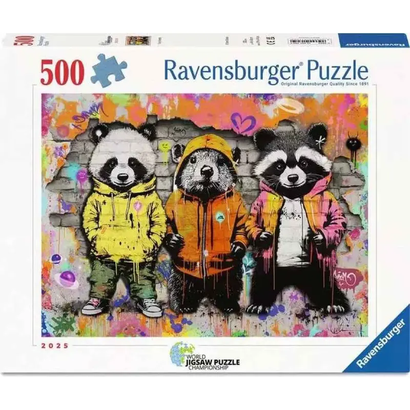 Ravensburger 01705-9 Wjpc'25 Furry Friends 500Pc Jigsaw Puzzle 1