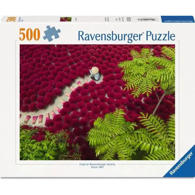 Ravensburger 01707-3 A Sea Of Red 500Pc Jigsaw Puzzle 1