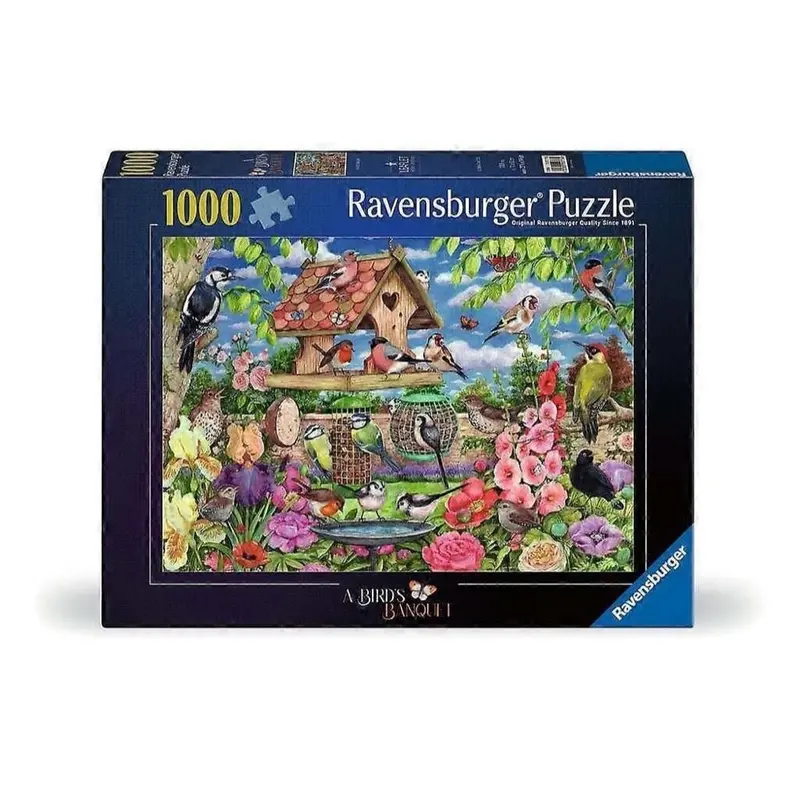 Ravensburger 01713-4 The Bird Table 1000Pc Jigsaw Puzzle 1