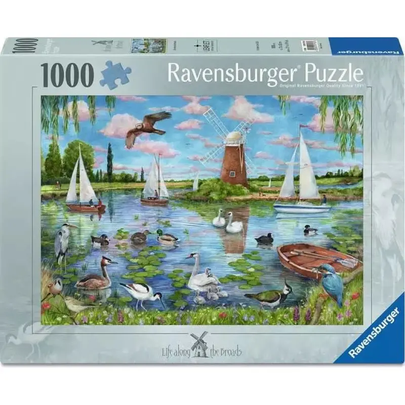 Ravensburger 01716-5 Life Along The Broads 1000Pc Jigsaw Puzzle 1