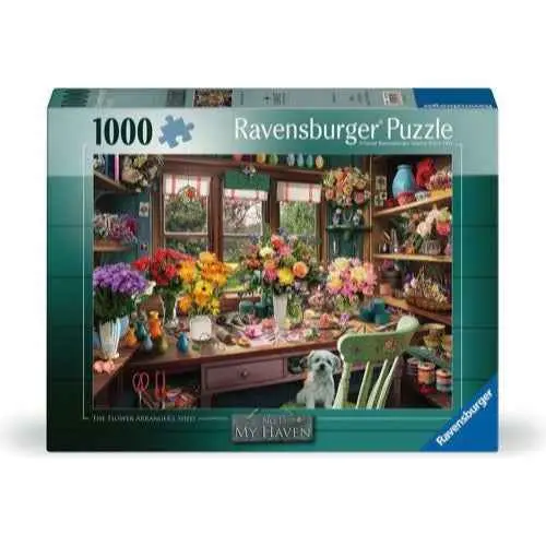 Ravensburger 01722-6 My Haven No 13 Flower Arranger 1000Pc Jigsaw Puzzle 1