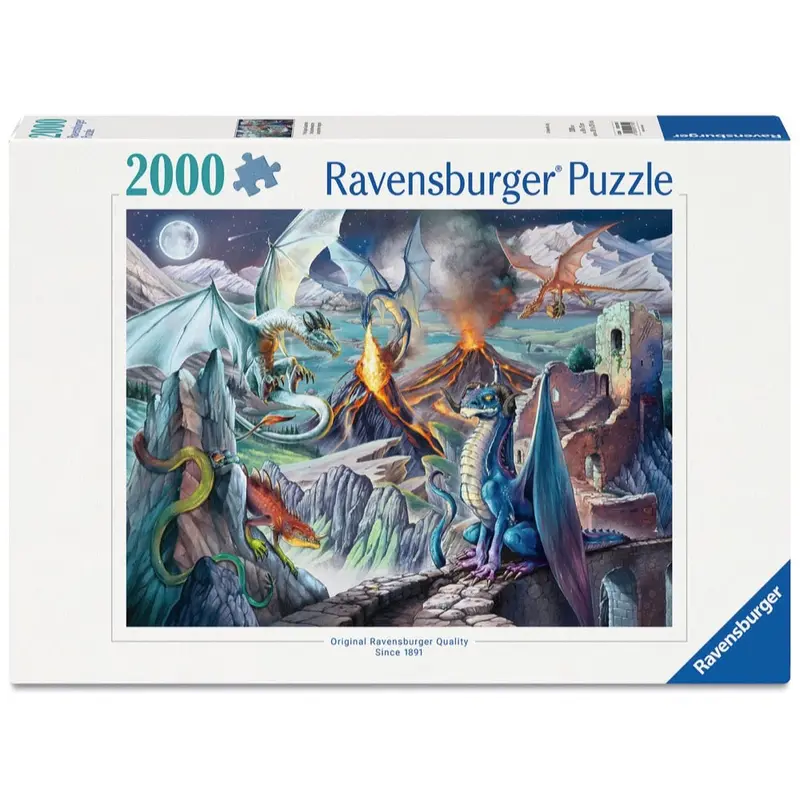 Ravensburger 01750-9 The Dragon Guardians 2000Pc Jigsaw Puzzle 1