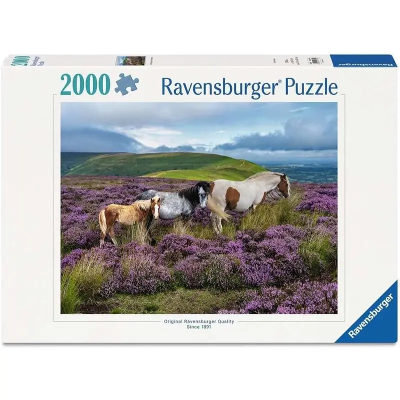 Ravensburger 01751-6 Wild Horses In The Heather 2000Pc Jigsaw Puzzle 1