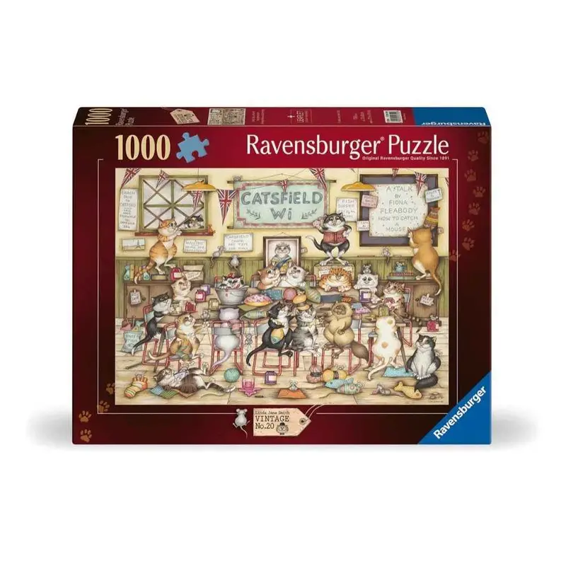 Ravensburger 01759-2 Crazy Cat's At The Wi 1000Pc Jigsaw Puzzle 1