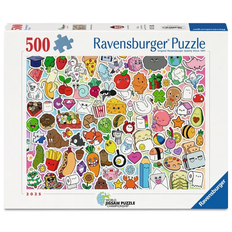 Ravensburger 01796-7 Wjpc'25 Cute Kawaii Chaos 500Pc Jigsaw Puzzle 1