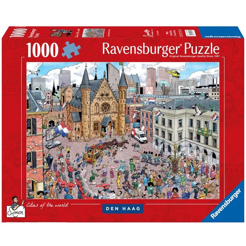 Ravensburger 01802-5 Fleroux The Hague 1000Pc Jigsaw Puzzle 1