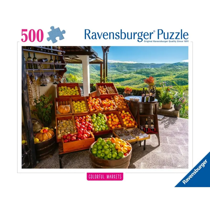 Ravensburger 01814-8 Fruit And Vegetable Market Croatia 500Pc Jigsaw Puzzle 1