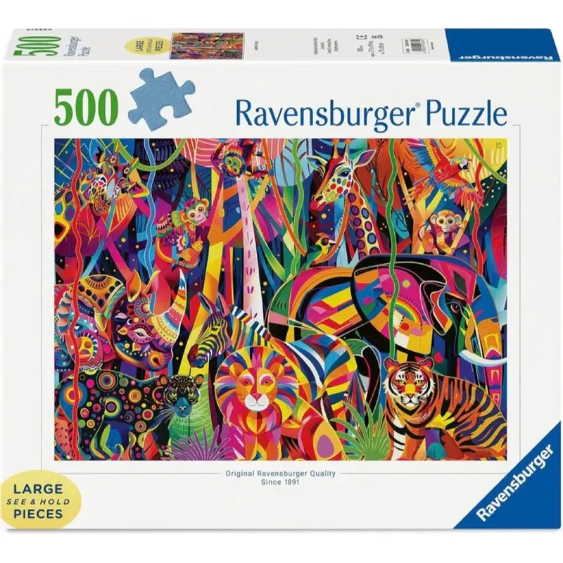 Ravensburger 01839-1 Jeweled Jungle 500Pc Jigsaw Puzzle 1