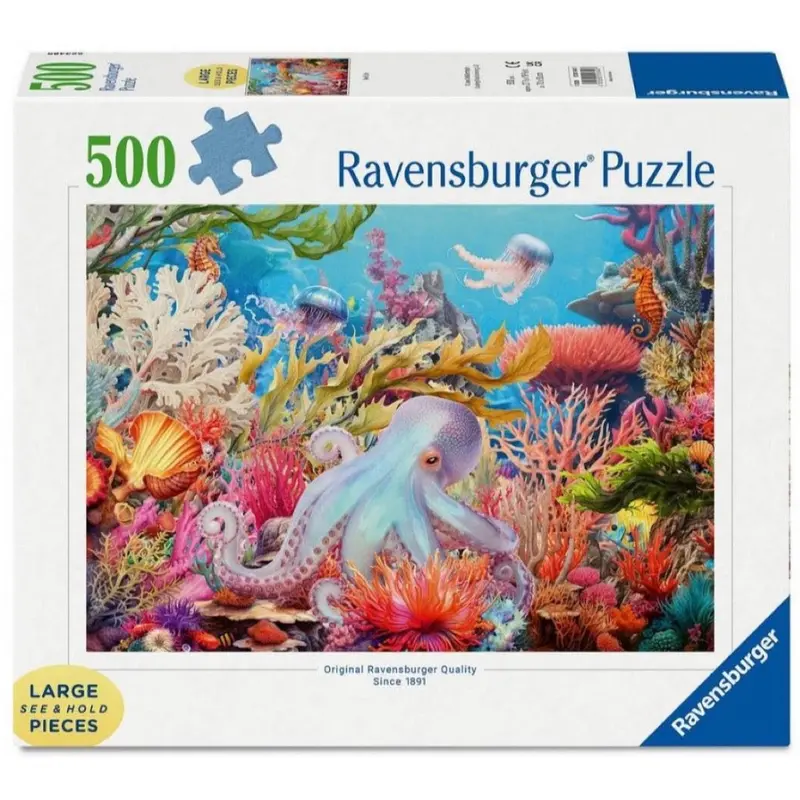 Ravensburger 01840-7 Reef Life 500Pc Jigsaw Puzzle 1