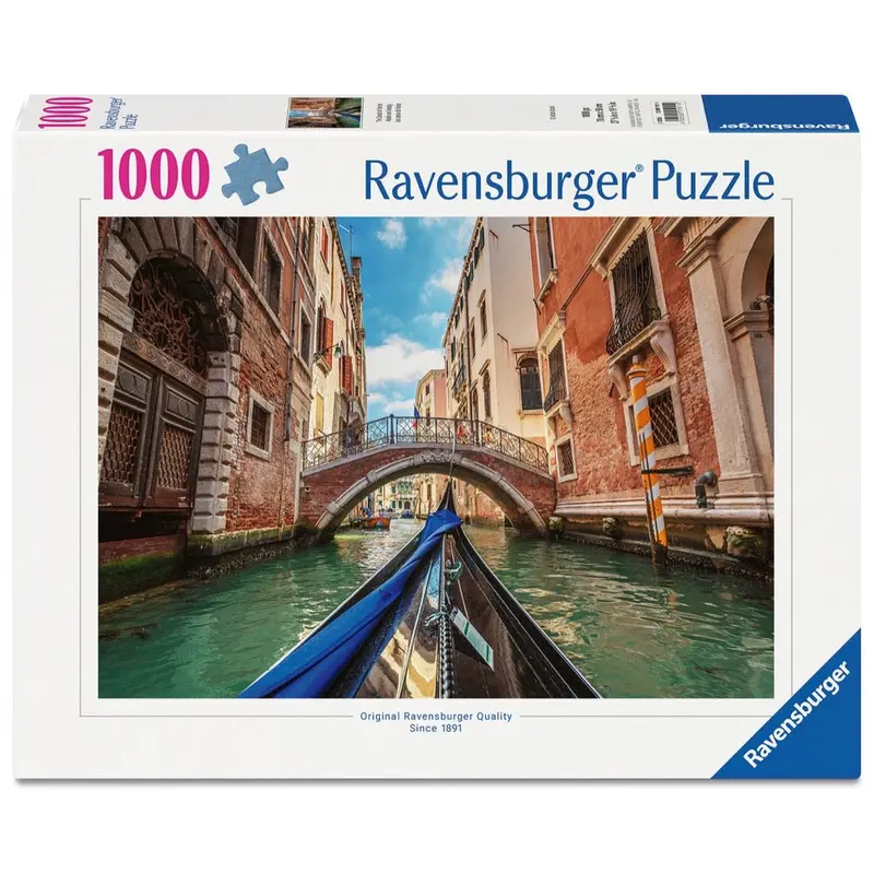 Ravensburger 01911-4 The Canals Of Venice 1000Pc Jigsaw Puzzle 1