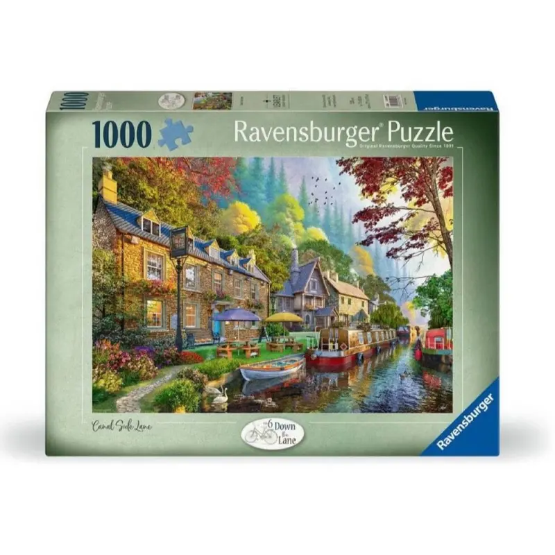 Ravensburger 01981-7 Down Lane Nn 6 Canal Side Lane 1000Pc Jigsaw Puzzle 1