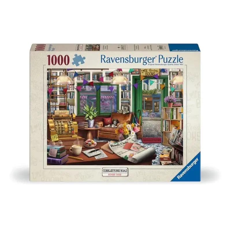 Ravensburger 01983-1 Book Lover's Shop Wt 1000Pc Jigsaw Puzzle 1