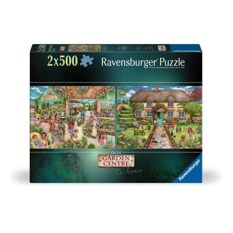 Ravensburger 01998-5 From The Garden Centre To Home 2X500pc Jigsaw Puzzle 1
