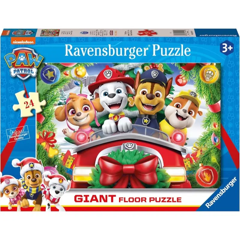 Ravensburger 03168-9 Paw Patrol Christmas Giant Floor 24Pc Jigsaw Puzzle 1