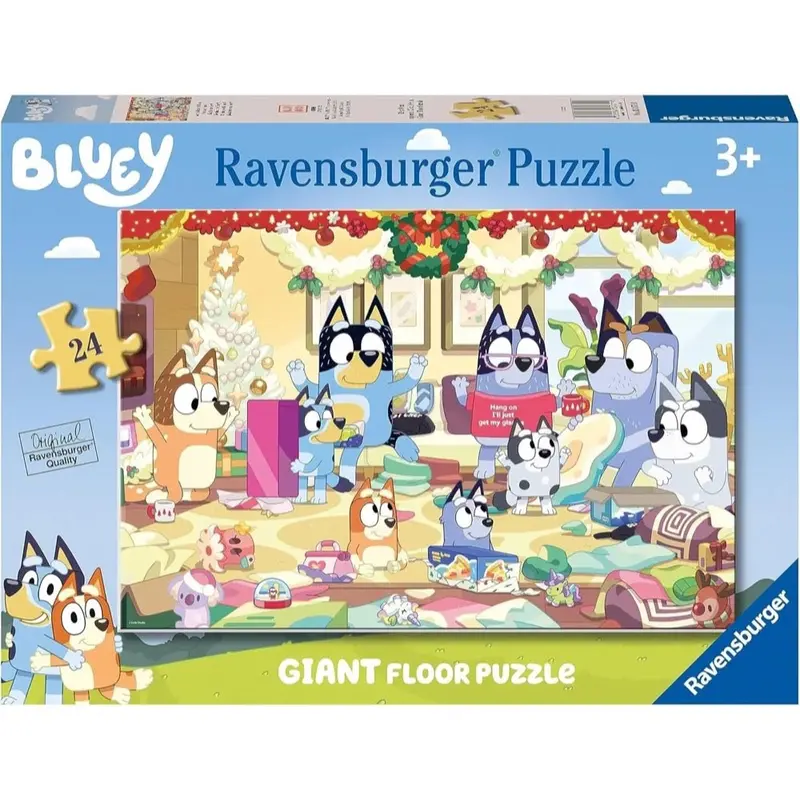 Ravensburger 03171-9 Bluey Christmas Giant Floor 24Pc Jigsaw Puzzle 1