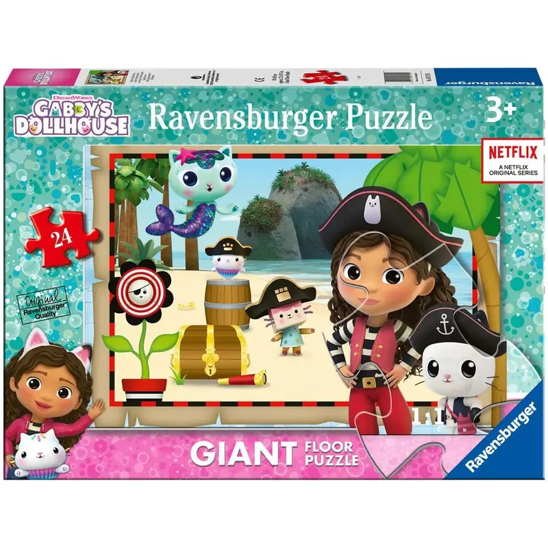 Ravensburger 03179-5 Gabby's Dollhouse Giant Floor 24Pc Jigsaw Puzzle 1