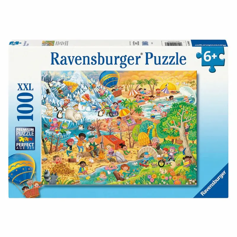 Ravensburger 04050-7 Four Seasons Of Fun 100Pc Jigsaw Puzzle 1