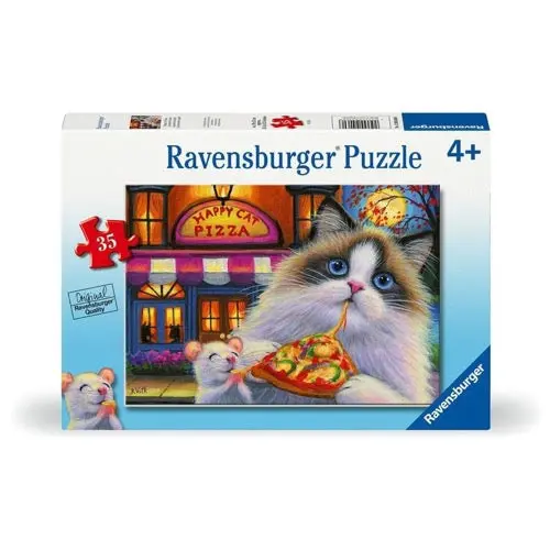 Ravensburger 04060-6 Happy Cat Pizza 35Pc Jigsaw Puzzle 1