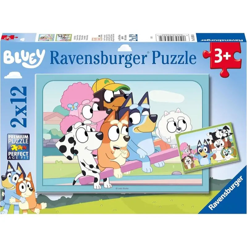 Ravensburger 04111-5 Bluey 2X12pc Jigsaw Puzzles 1