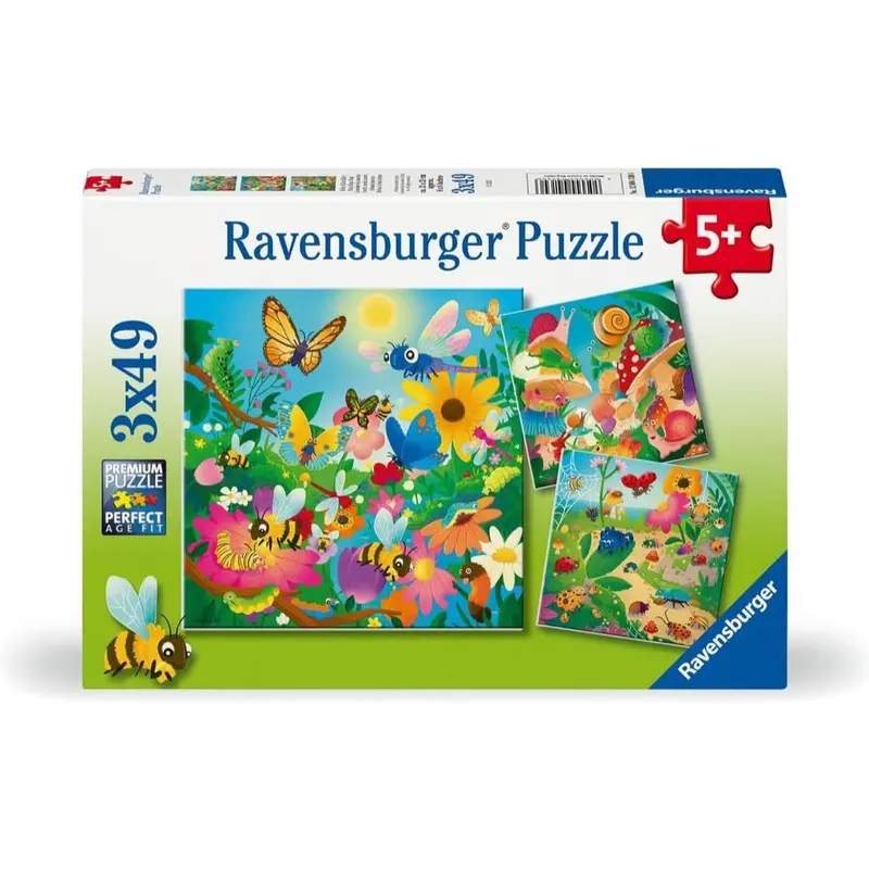 Ravensburger 04130-6 Bugs Bugs Bugs 3X49pc Jigsaw Puzzle 1