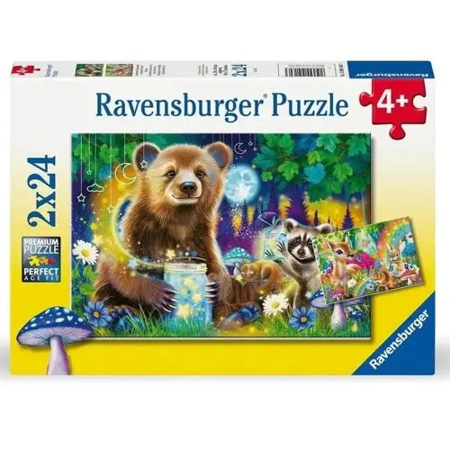 Ravensburger 04160-3 Loving Forest Friends 2X24pc Jigsaw Puzzle 1